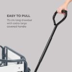 WALDBECK - ročni vrtni voziček | VENTURA, črna barva - slika 7