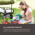 WALDBECK - ročni vrtni voziček | VENTURA, črna barva - slika 3