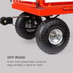 WALDBECK - ročni vrtni voziček | VENTURA, rdeča barva - slika 3