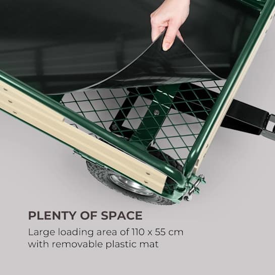 WALDBECK - ročni vrtni voziček | VENTURA, temno zelena barva - slika 6