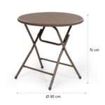 BLUMFELDT - vrtna zložljiva miza | BURGOS ROUND, 80cm - slika 11