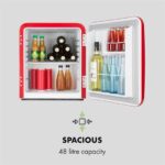 KLARSTEIN - mini hladilnik | AUDREY MINI RETRO, 48L, rdeča - slika 3