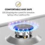 KLARSTEIN - plinska kuhalna plošča | IGNITO DOMINO, 2 gorilnika, srebrna - slika 6