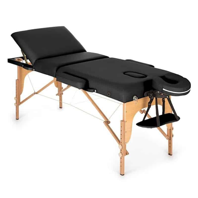 KLARFIT - prenosna masažna miza | MT 500, zložljiva, do 200kg, črna - slika 2