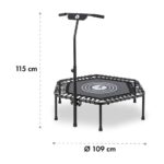 KLARFIT - trampolin | JUMPANATIC FITNES, 112 cm, črna barva - slika 8