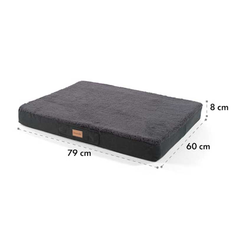 BRUNOLIE - pasja postelja, ležišče za psa | BALU - M, temno siva - slika 2