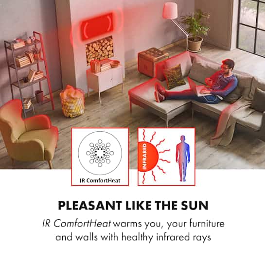 KLARSTEIN - IR panel | WONDERWALL 600W, bela barva - slika 7