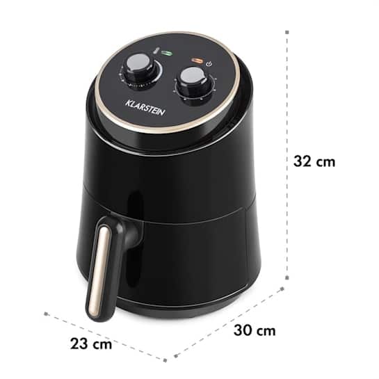 KLARSTEIN - Cvrtnik na zrak | WEL AIR FRY, 1.5L, 1230W, črna - slika 7