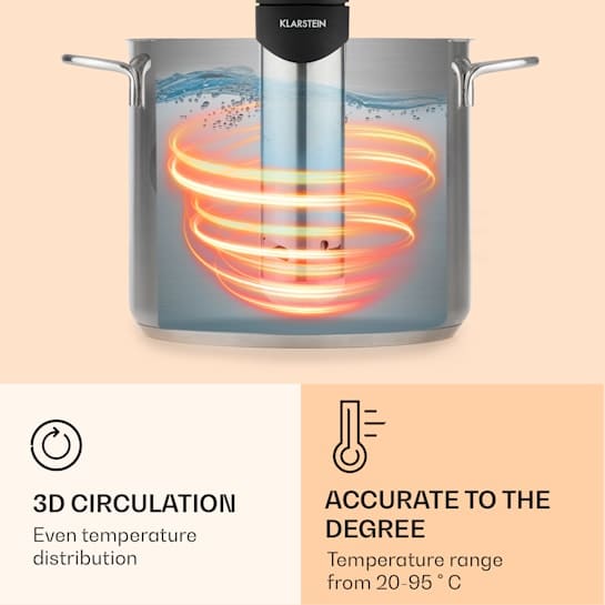 KLARSTEIN - sous vide - palični kuhalnik | QUICKSTICK SMART, črna - slika 6