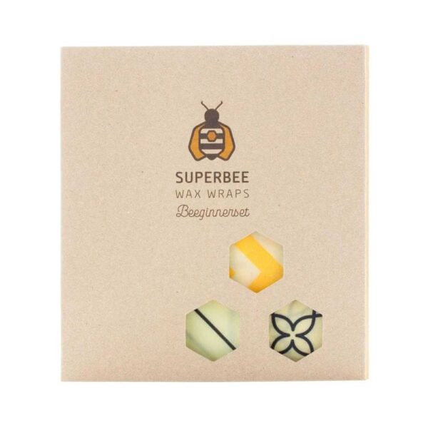 SUPERBEE - eko folija za živila s čebeljim voskom | WAX WRAPS - začetni set