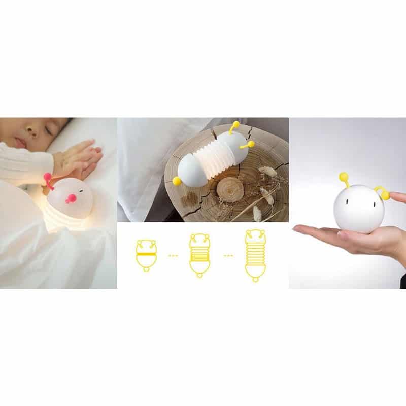 JANPIM - nočna lučka v obliki gosenice, magnetna, razširljiva | GOSENICA - slika 4