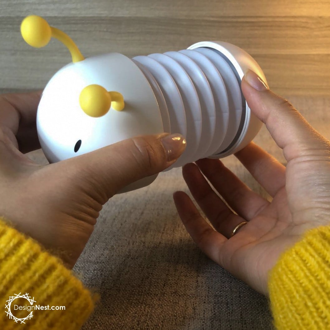 JANPIM - nočna lučka v obliki gosenice, magnetna, razširljiva | GOSENICA - slika 7