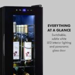 KLARSTEIN - vinska vitrina | SHIRAZ 12 Slim, 32L, 12 steklenic - slika 2