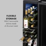 KLARSTEIN - vinska vitrina | SHIRAZ 12 Slim, 32L, 12 steklenic - slika 3