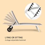 BLUMFELDT - vrtni ležalnik | LIMALA, bela - slika 3