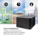 BLUMFELDT - visoka greda | BLUM HIGH GROW STRAIGHT, črna - slika 3