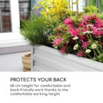 BLUMFELDT - visoka greda | BLUM HIGH GROW STRAIGHT, srebrna - slika 8