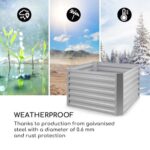 BLUMFELDT - visoka greda | BLUM HIGH GROW STRAIGHT, srebrna - slika 5