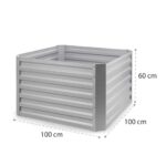 BLUMFELDT - visoka greda | BLUM HIGH GROW STRAIGHT, srebrna - slika 3