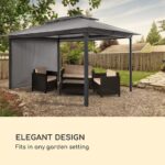 BLUMFELDT - vrtni paviljon | GRANDEZZA CORTINA, 3x4m, siva - slika 2