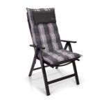 BLUMFELDT - set blazin za vrtne stole | SYLT, sivo-bela - slika 2