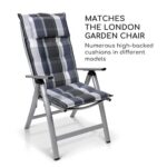 BLUMFELDT - vrtni stol | LONDON, srebrna - slika 2