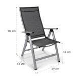 BLUMFELDT - vrtni stol | LONDON, srebrna - slika 8