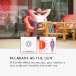 BLUMFELDT - infrardeči grelec | SMARTWAVE, 2400 W, bel - slika 5