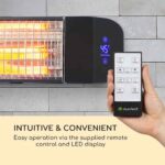 BLUMFELDT - infrardeči grelec | SMARTWAVE, 2400 W, črn - slika 4