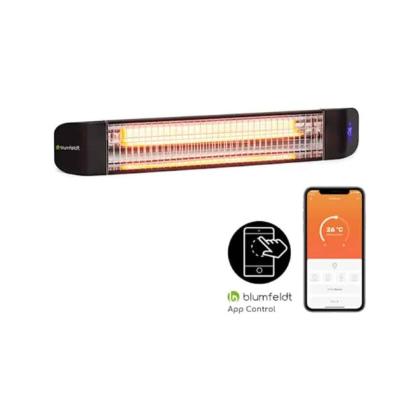 BLUMFELDT - infrardeči grelec | SMARTWAVE, 2400 W, črn