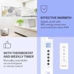 KLARSTEIN - infrardeči grelec | WONDERWALL SMART, 700 W, LISTJE - slika 4