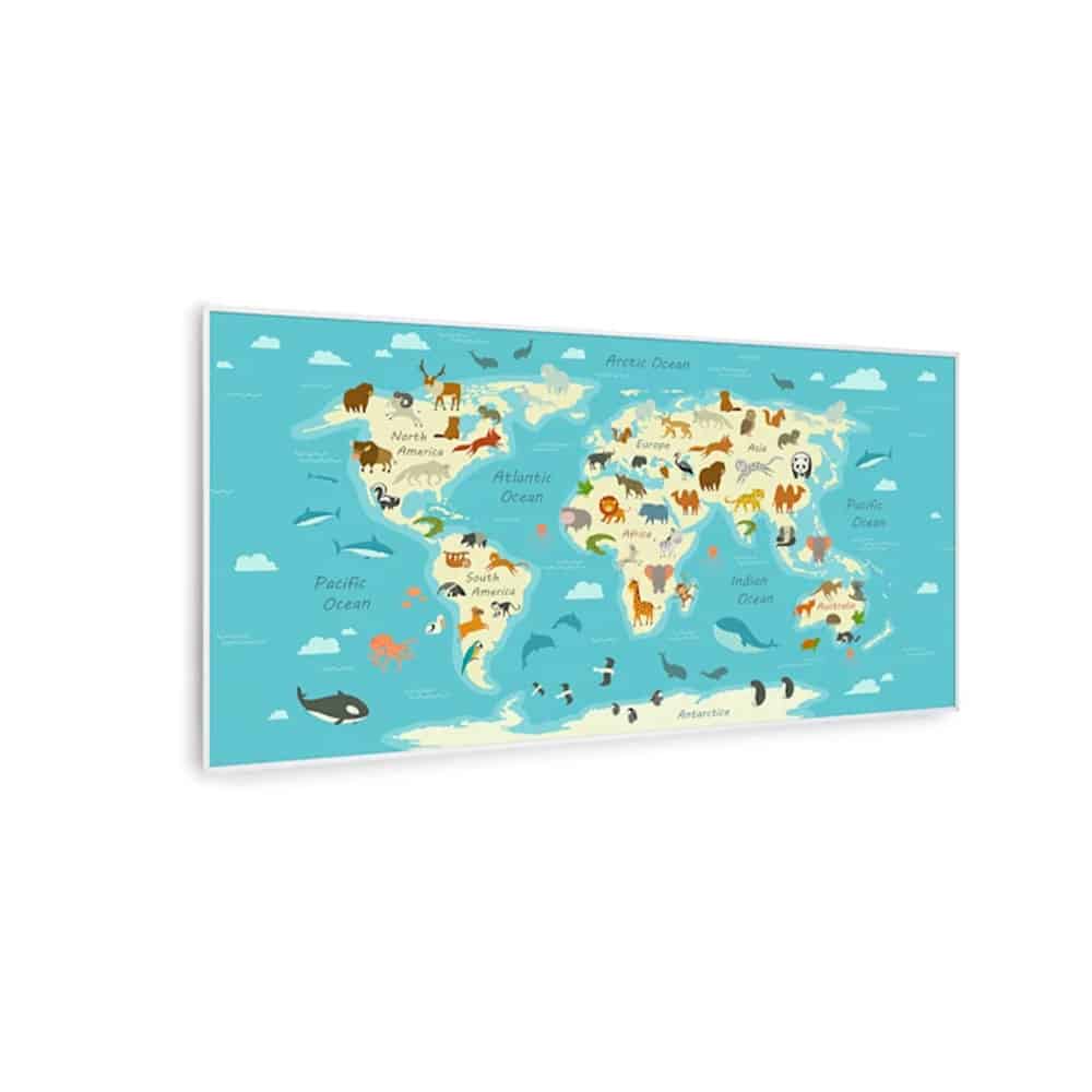 infrardeči-grelnik-wonderwall-smart-700w-živalski-zemljevid-pametna-hisa KLARSTEIN - IR panel | WONDERWALL - AIR ART 700W SMART, živalski zemljevid - slika 1