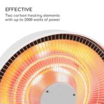 BLUMFELDT - infrardeči grelnik za terase | HEATBELL, do 2000 W, bel - slika 5