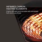 BLUMFELDT - infrardeči grelnik za teraso | HEAT SQUARE SLIM, 2000 W - slika 7