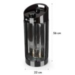 BLUMFELDT - zunanji IR grelec | HEAT GURU 360, 1200W, črn - slika 12