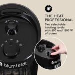 BLUMFELDT - zunanji IR grelec | HEAT GURU 360, 1200W, črn - slika 3