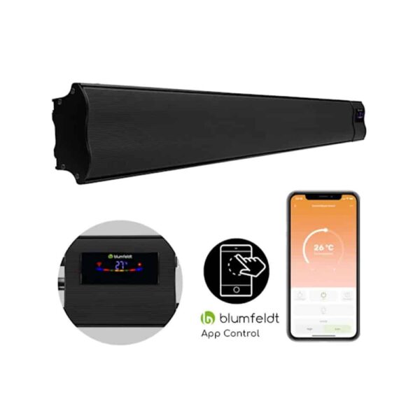 BLUMFELDT - zunanji grelnik | COSMIC BEAM SMART 30, 3000 W, črn