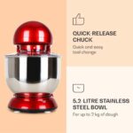 KLARSTEIN - kuhinjski robot | BELLA, 5.2L, 1200W, rdeča - slika 4