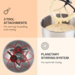 KLARSTEIN - kuhinjski robot | BELLA, 5.2L, 1200W, srebrna - slika 3