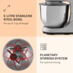 KLARSTEIN - kuhinjski robot | BELLA PICO 2G, 5L, 1200W, srebrna - slika 3