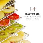 KLARSTEIN - sušilnik za živila | MASTER JERKY 16, 1500W, nerjaveče jeklo - slika 3