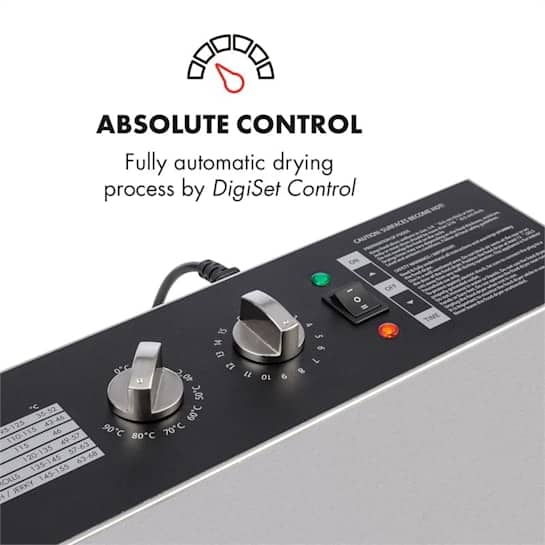 KLARSTEIN - sušilnik za živila | MASTER JERKY 16, 1500W, nerjaveče jeklo - slika 4