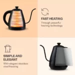 KLARSTEIN - grelnik za vodo | GARCON, 1L, 2000W, črn - slika 5