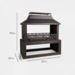 VONHAUS - vrtni kamin | STEEL, rjav - slika 4