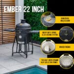 GRLLR - keramični žar | EMBER KAMADO CLASSIC 22" - slika 8