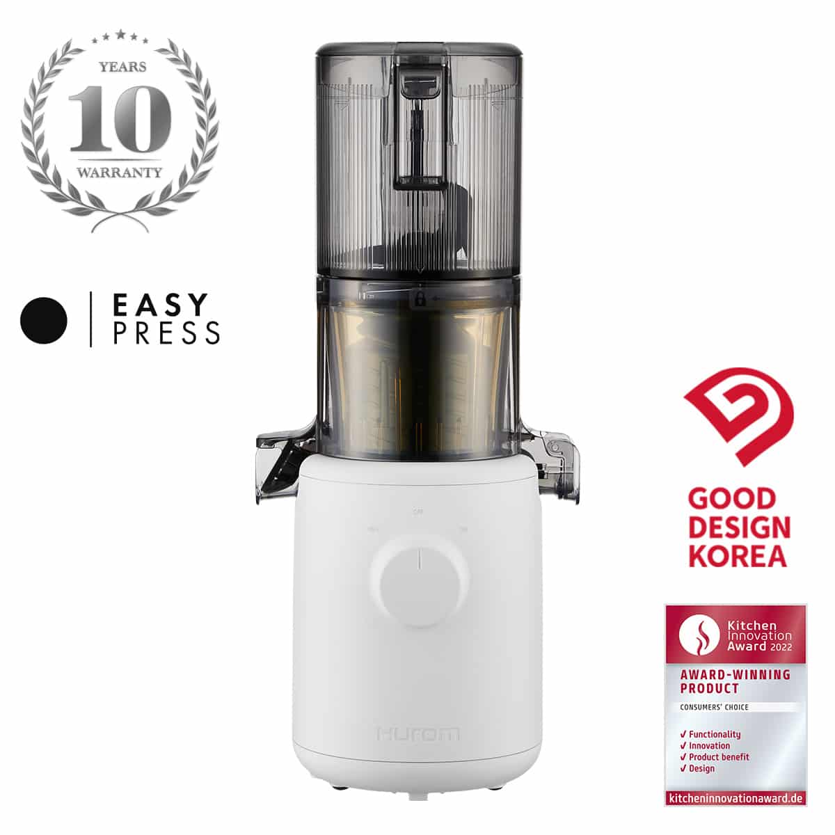 H310A_White1 HUROM - počasni sokovnik | H310A - slika 1