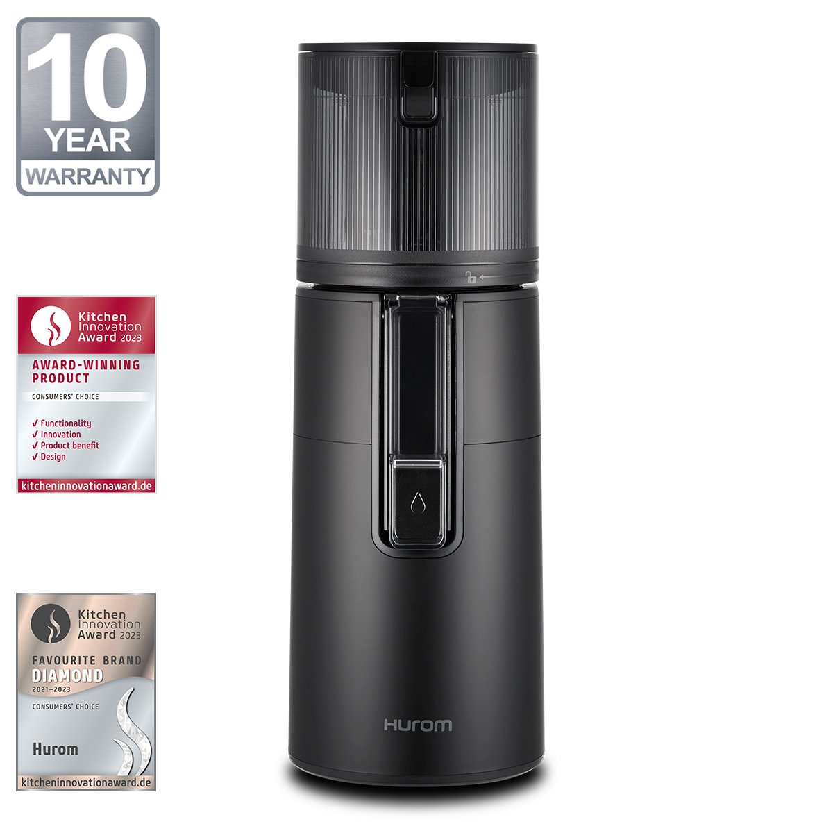 H400_black1 HUROM - počasni sokovnik | H400 - slika 1