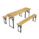 Komplet pivski set | 170 cm, miza + 2 klopi