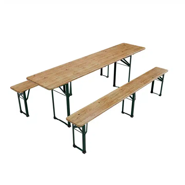 komplet-pivski-set-220-cm-miza-2-klopi-pametnahisa.si Komplet pivski set | 220 cm, miza + 2 klopi - slika 1