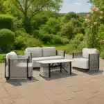 Premium vrtna garnitura | lounge set za 4 osebe, minimalistični dizajn - slika 2